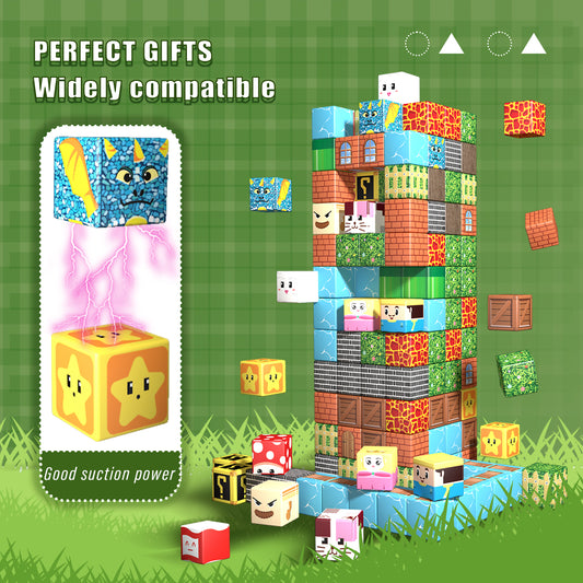 Magnetic Building Blocks Set - Magical Elf Fairy Adventure Theme, Educational STEM Toys for Kids