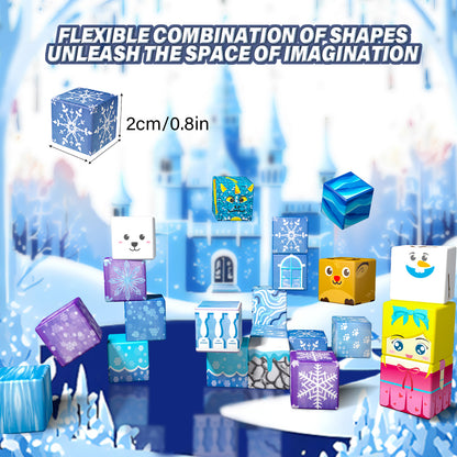 Magnetic Building Blocks Set - Arctic & Snowy World Adventure Toy