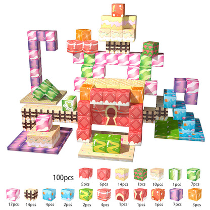 Magnetic Building Blocks Set- Colorful Candy Magnetic Blocks