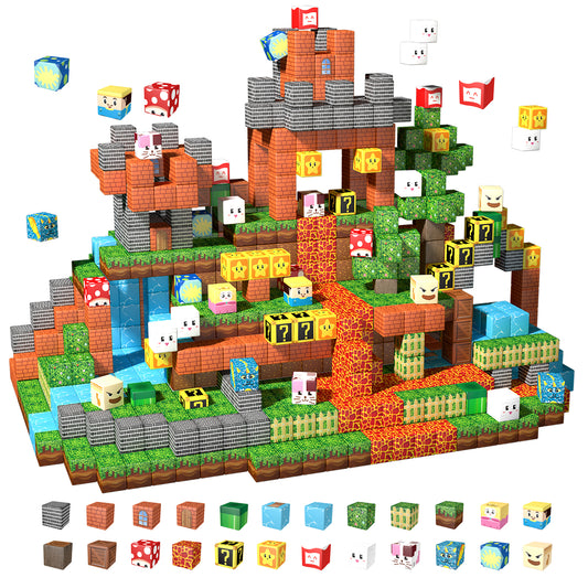 Magnetic Building Blocks Set - Magical Elf Fairy Adventure Theme, Educational STEM Toys for Kids