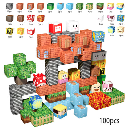 Magnetic Building Blocks Set - Magical Elf Fairy Adventure Theme, Educational STEM Toys for Kids