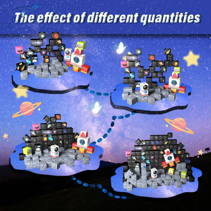 Magnetic Building Blocks Set- Solar System & Space Adventure